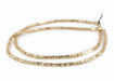 Faceted Gold Triangle Heishi Beads (4mm, 16 inch Strand) - The Bead Chest