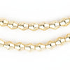 Smooth Gold Bicone Beads (8x7mm)