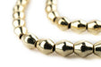 Smooth Gold Bicone Beads (8x7mm) - The Bead Chest