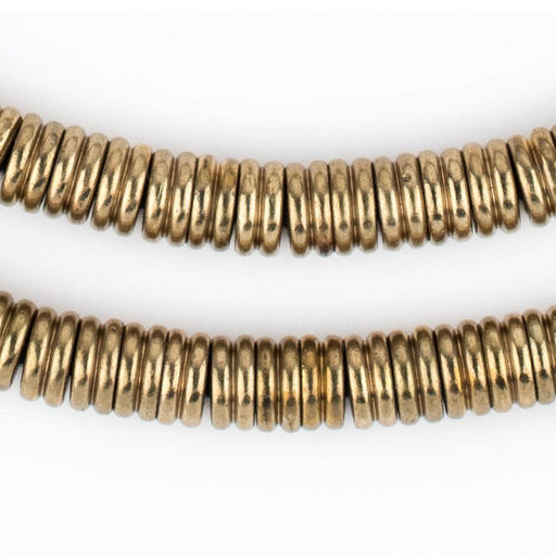 Jumbo Brass Double Heishi Beads (9mm)