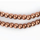 Copper Round Sphere Beads (6mm) - The Bead Chest