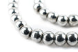 Bright Silver Round Sphere Beads (6mm) - The Bead Chest
