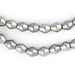 Smooth Silver Bicone Beads (8x7mm) - The Bead Chest