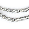 Smooth Silver Bicone Beads (8x7mm)
