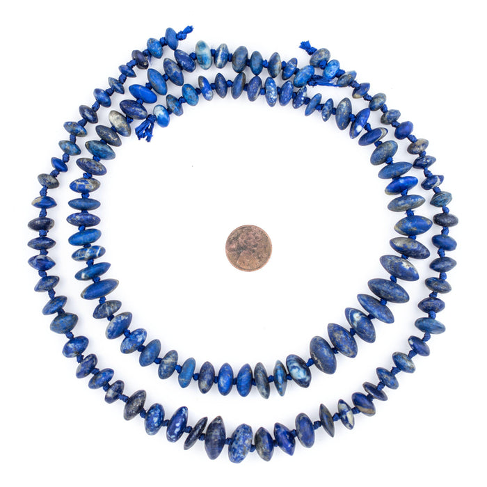Afghani Lapis Lazuli Saucer Beads - The Bead Chest