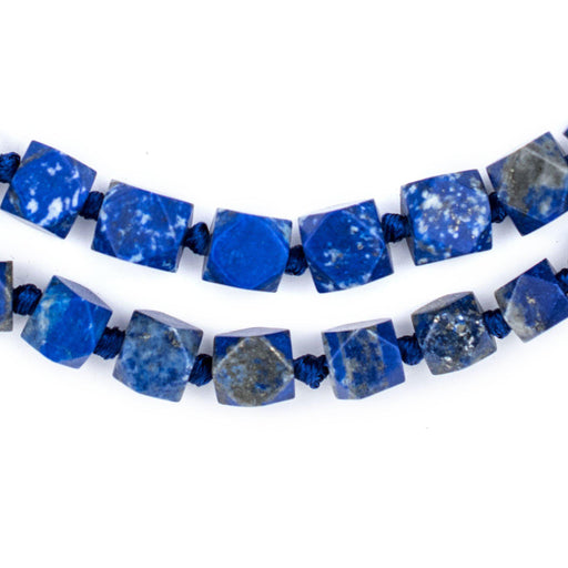 Cornerless Cube Lapis Lazuli Beads (7-10mm) - The Bead Chest