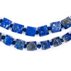 Cornerless Cube Lapis Lazuli Beads (7-10mm)