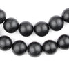Black Natural Wood Beads (16mm)