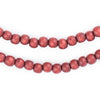 Cherry Red Natural Wood Beads (6mm)