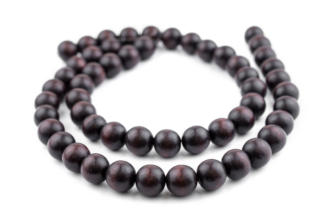 Dark Brown Natural Wood Beads (16mm) - The Bead Chest