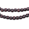 Dark Brown Natural Wood Beads (6mm)