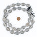 Silver Baule Sun Beads (26x19mm) - The Bead Chest