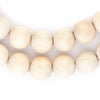 Cream Natural Wood Beads (16mm)