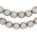 Grey Natural Wood Beads (12mm) - The Bead Chest
