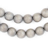 Grey Natural Wood Beads (12mm)