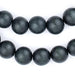 Charcoal Natural Wood Beads (20mm) - The Bead Chest