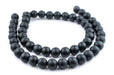 Charcoal Natural Wood Beads (16mm) - The Bead Chest