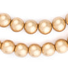 Gold Natural Wood Beads (10mm)