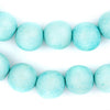 Mint Green Natural Wood Beads (16mm)