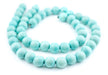 Mint Green Natural Wood Beads (16mm) - The Bead Chest