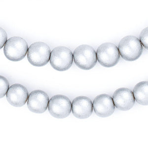 Silver Natural Wood Beads (10mm)