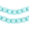 Mint Green Natural Wood Beads (10mm)