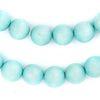 Mint Green Natural Wood Beads (12mm)