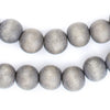 Grey Natural Wood Beads (10mm)