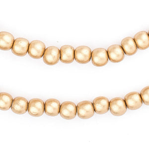 Gold Natural Wood Beads (6mm)