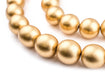 Gold Natural Wood Beads (20mm) - The Bead Chest