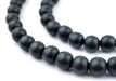 Charcoal Natural Wood Beads (10mm) - The Bead Chest