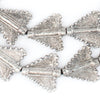 Silver Triangular Baule Beads (27x26mm)