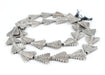 Silver Triangular Baule Beads (27x26mm) - The Bead Chest