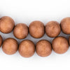 Light Brown Natural Wood Beads (10mm)