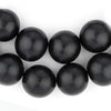 Black Round Natural Wood Beads (20mm)
