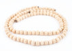 Cream Round Natural Wood Beads (8mm) - The Bead Chest