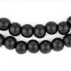 Black Round Natural Wood Beads (8mm)