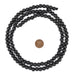 Black Round Natural Wood Beads (8mm) - The Bead Chest