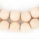 Cream Round Natural Wood Beads (12mm) - The Bead Chest