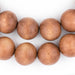 Light Brown Natural Wood Beads (20mm) - The Bead Chest