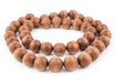 Light Brown Natural Wood Beads (20mm) - The Bead Chest