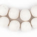 White Round Natural Wood Beads (20mm) - The Bead Chest