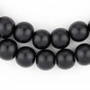 Black Round Natural Wood Beads (10mm)