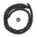Black Round Natural Wood Beads (10mm) - The Bead Chest