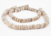 White Ocean Sea Shell Heishi Beads (12mm) - The Bead Chest