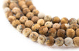 Round Matte Picture Jasper Beads (4mm) - The Bead Chest