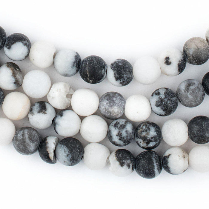 Round Matte Zebra Jasper Beads (6mm) - The Bead Chest