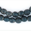 Dark Blue Ancient Style Java Glass Beads (9mm)