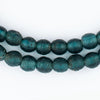 Teal Ancient Style Java Glass Beads (9mm)