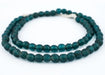 Teal Ancient Style Java Glass Beads (9mm) - The Bead Chest